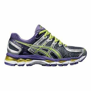 NEW ASICS GEL KAYANO 21 Womens 10 US 7.5 UK 42 EUR Purple Lime Grey